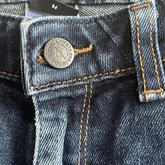 Patagonia Women's Dark Denim Flare Cut Jeans Organic Cotton Size 27 Outdoors - Picture 3 of 9